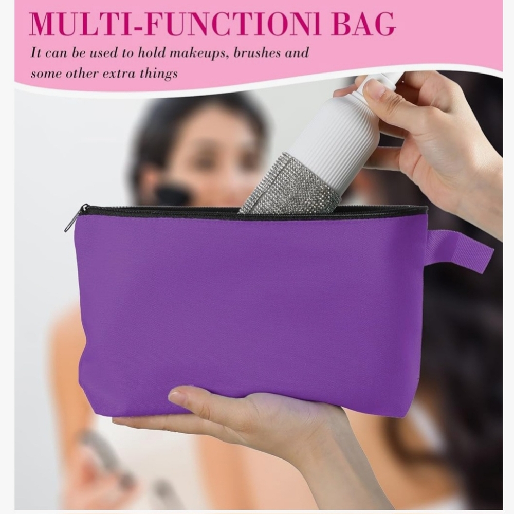 NWOT Set Zipper Money Bsg Pencil Pouch Majeup Travel Accessories 2 Pack